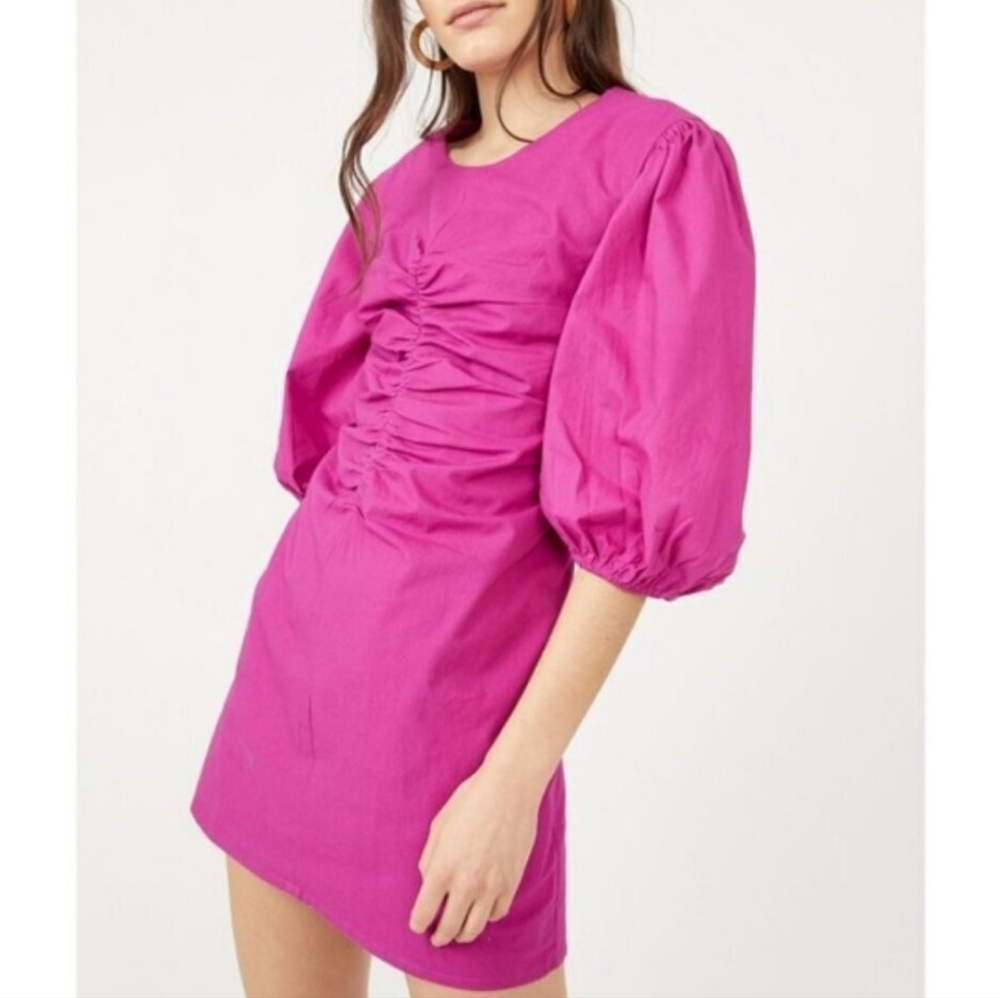 Free People Ruched Mini Mini Dress